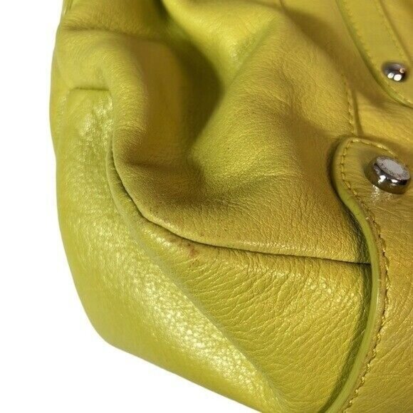 Maxx New York Neon yellow shoulder bag purse spring Pocketbook - Picture 10 of 11